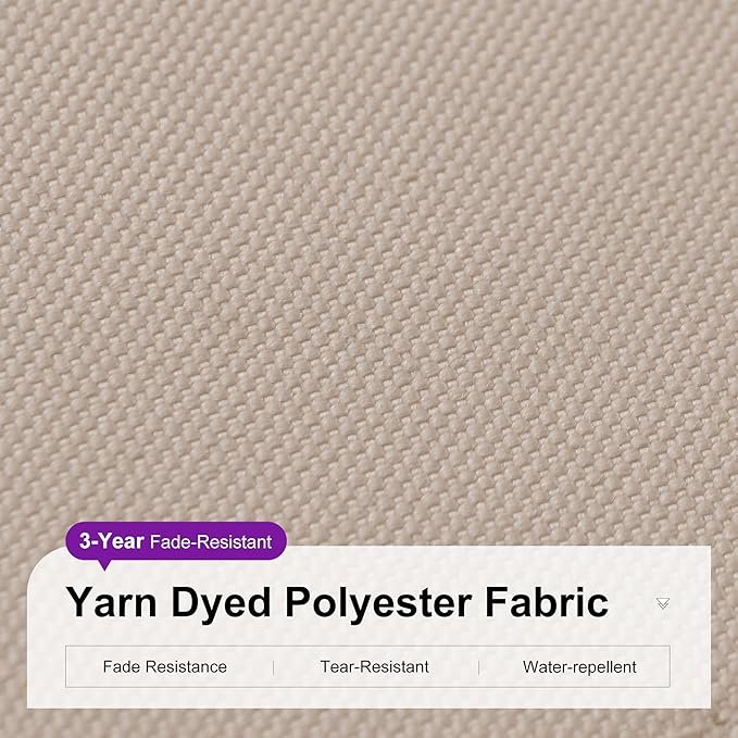 PURPLE LEAF 9 Feet Square Cantilever Umbrella Patio Umbrella with Base Outdoor Umbrella Aluminum Offsetwith 360-degree Rotation for Garden Deck Pool Patio Taupe