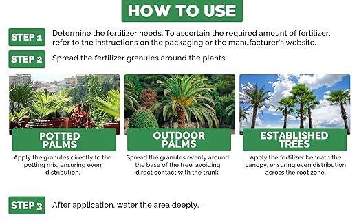 8-4-8 Professional Palm Tree Fertilizer Plant Food; for Indoor Potted Plants and Outdoor Landscape Palm Trees; Quick-Release Nitrogen Fertilizer and Continuous Feeding (2 QUARTS)