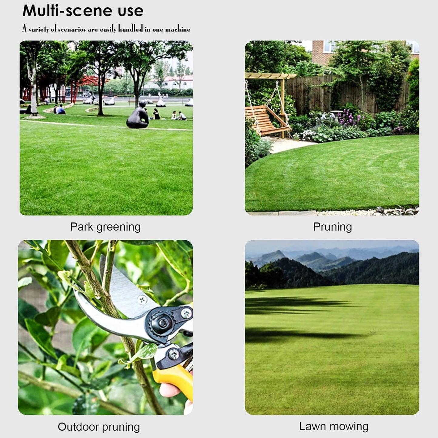 Gas Weed Wacker Cordless 2 in 1 String Trimmer, 52cc 2 Cycle Weed Eater with Anti-Slip Handle Brush Cutter Garden Tools Edger Lawn Tool (Red)