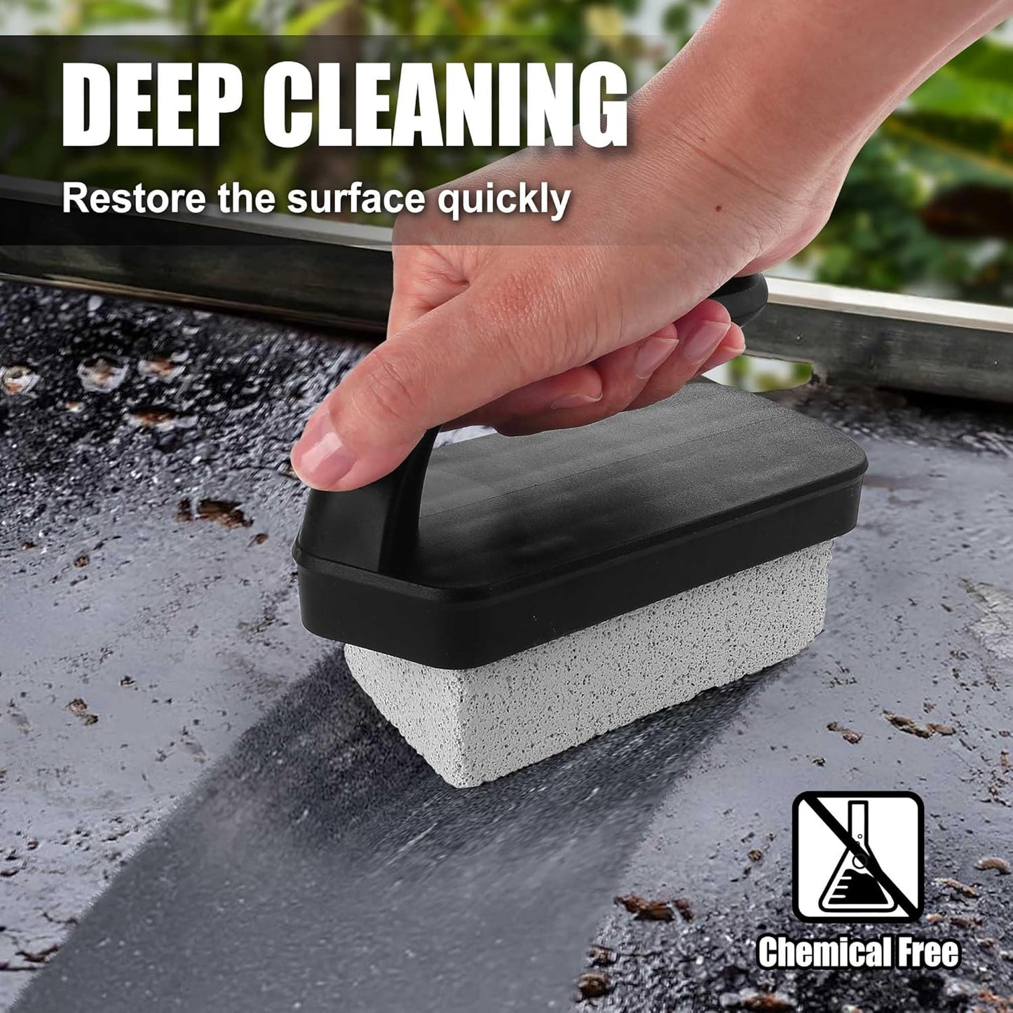 GRILLART Griddle Cleaning Kit for Blackstone, Flat Top Grill Cleaning Stone 2 PCS