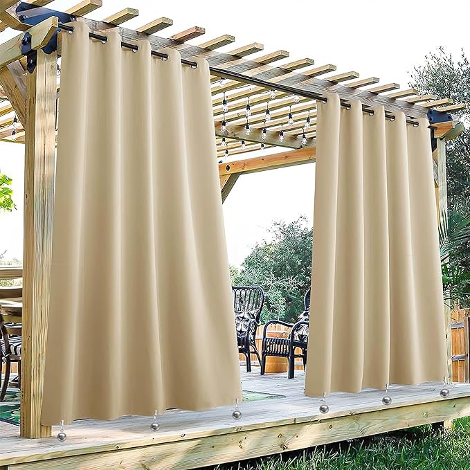 12 Pack Heavy Duty Curtain Weights for Outdoor Indoor, Stainless Steel Drapery Clips Keepping Curtain Panel Straight, Keep Shower Curtains from Waving, Weigh Down Sun Curtain Tablecloth Garden Flag
