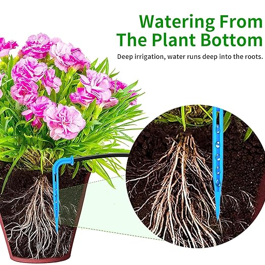 Solar Drip Irrigation Kit Accessories, 32.8FT Tubing, Drip Irrigation Extra Accessories Kit