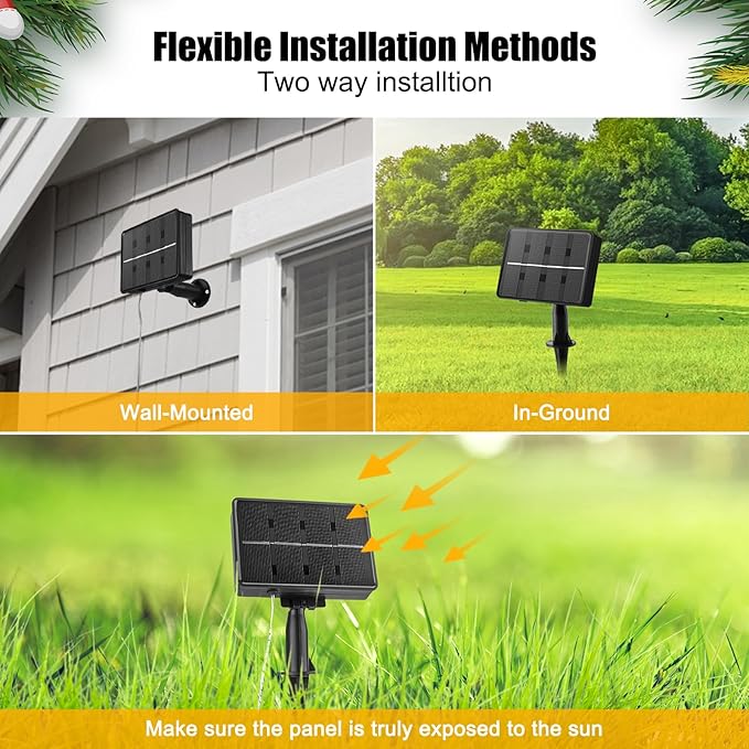 Solar Meteor Shower Lights Outdoor - 576 LED Rain Drop Lights with 16 Tubes, 16 Inches - Solar Powered Christmas Decorations for Tree Bushes Holiday Party Christmas Decor, Blue