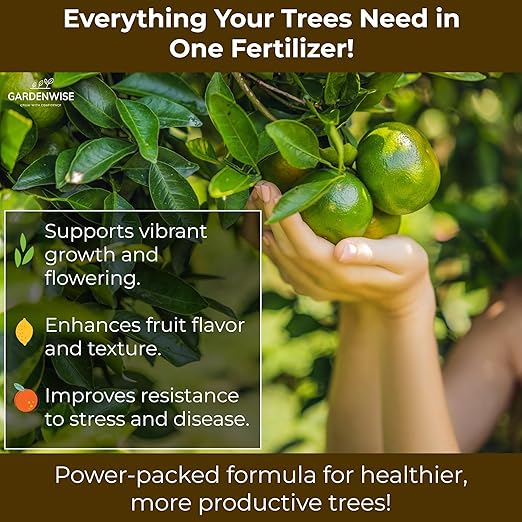 Professional Citrus Fertilizer + Vital Micronutrients; Perfect Balanced NPK for All Citrus; for Indoor and Outdoor Plants; Orange, Lime, Avocado and Lemon Tree Fertilizer (3 QUARTS)