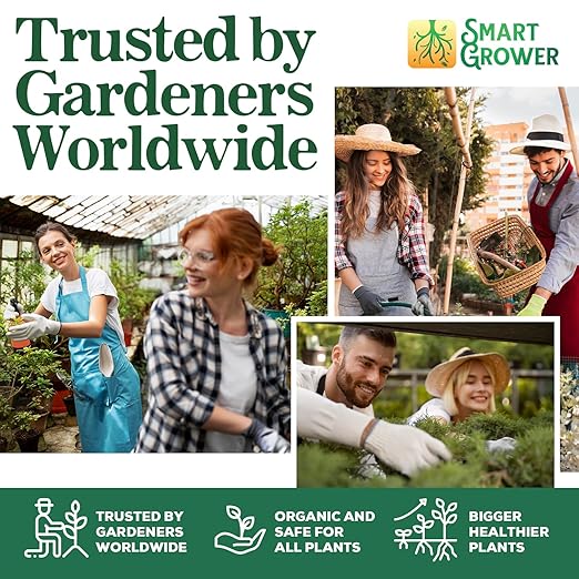 Organic Plant Food with Beneficial Microbes, Fast Acting Vegan Fertilizer for Vegetable Garden, Outdoor & Indoor Plant Fertilizer, Miracle Growth for Plants Concentrated Value 125GR Makes 30 gallons