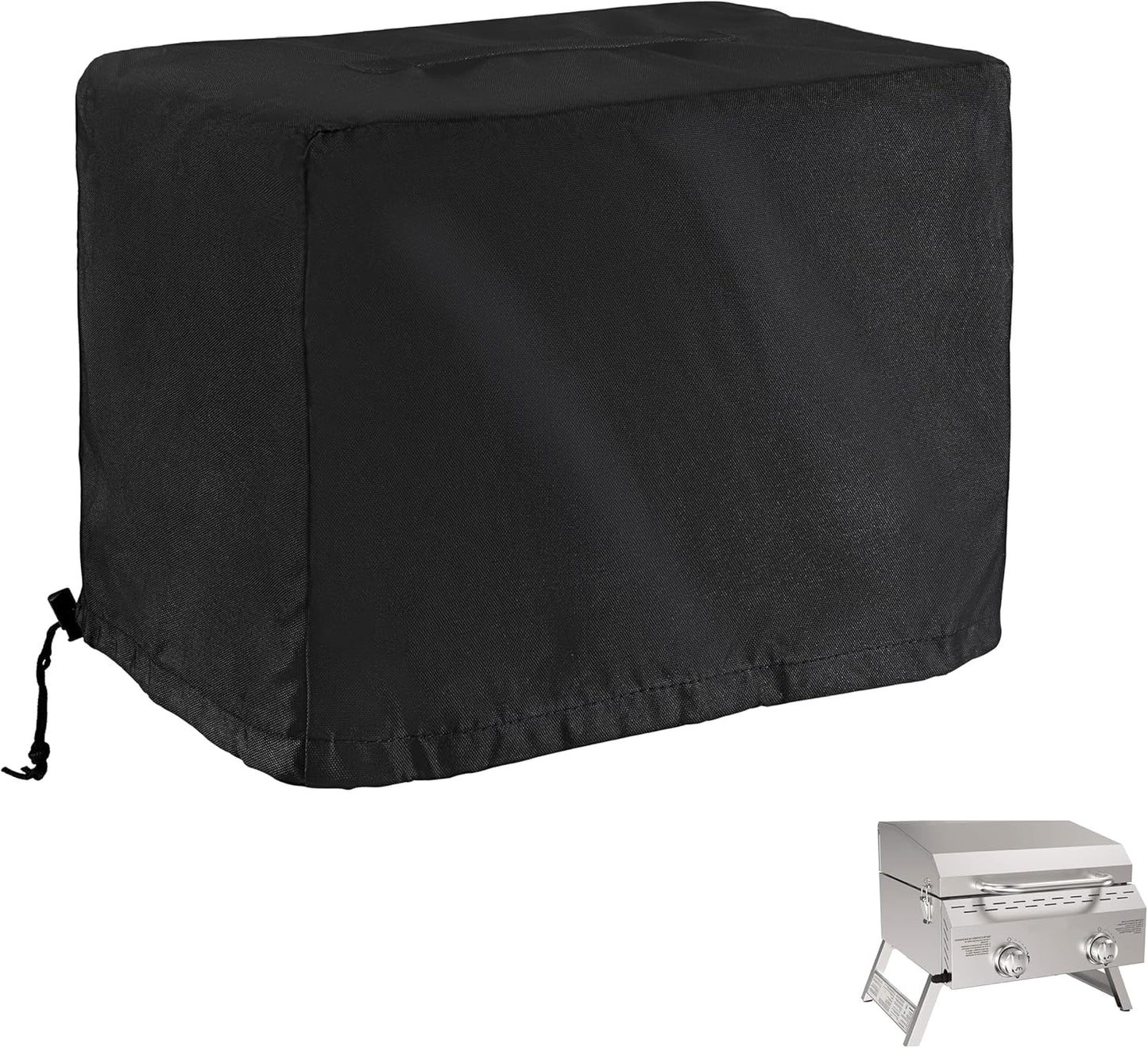 Grill Cover for Megamaster 2-Burner Tabletop Grill, Protective Barbeque Grill Cover for Portable 2-Burner Camping Grill, Outdoor BBQ Cover for Portable Gas Grill/Small Propane Grill