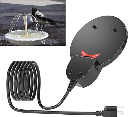 Bird Bath Heater,250W pond heater, Full-Covered Aluminum Bird Bath Heater for Outdoors in Winter,Stock Tank Heater with Thermostatically Controlled,Chicken Water Heater-Deicer,livestock water heater