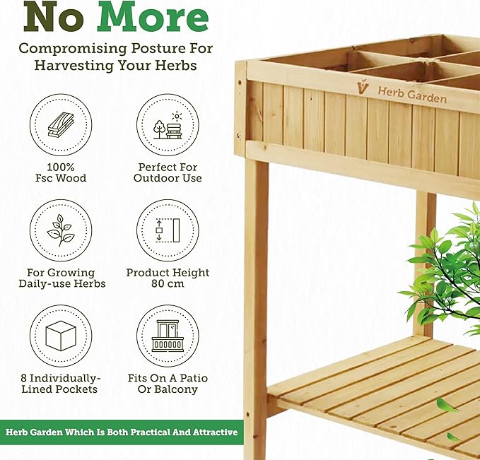 VegTrug 8 Pocket Herb Garden