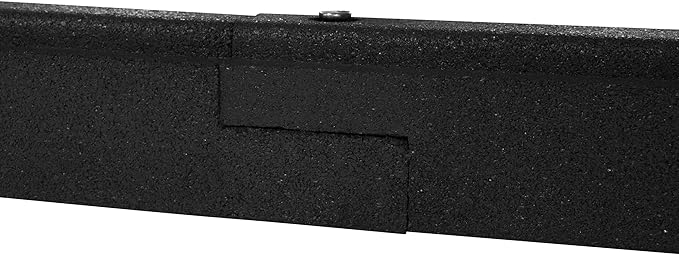 Playsafer Rubber Playground Border Edging Kit, 6' Flexible Heavy Duty Rubber Interlocking Playground Timber, No Dig Easy to Install (Black, 10 Pack)