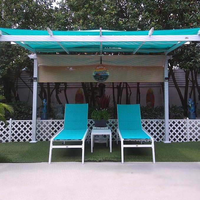 PURPLE LEAF Lounge Chair Pool Chaise Lounge Outdoor Turquoise Blue 2 Sets