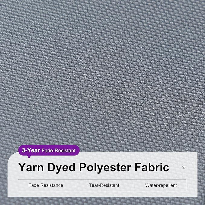 PURPLE LEAF 9 Feet Patio Umbrella with Base Outdoor Cantilever Square Umbrella Aluminum Offset Umbrella with 360-degree Rotation for Garden Deck Pool Patio Light Grey