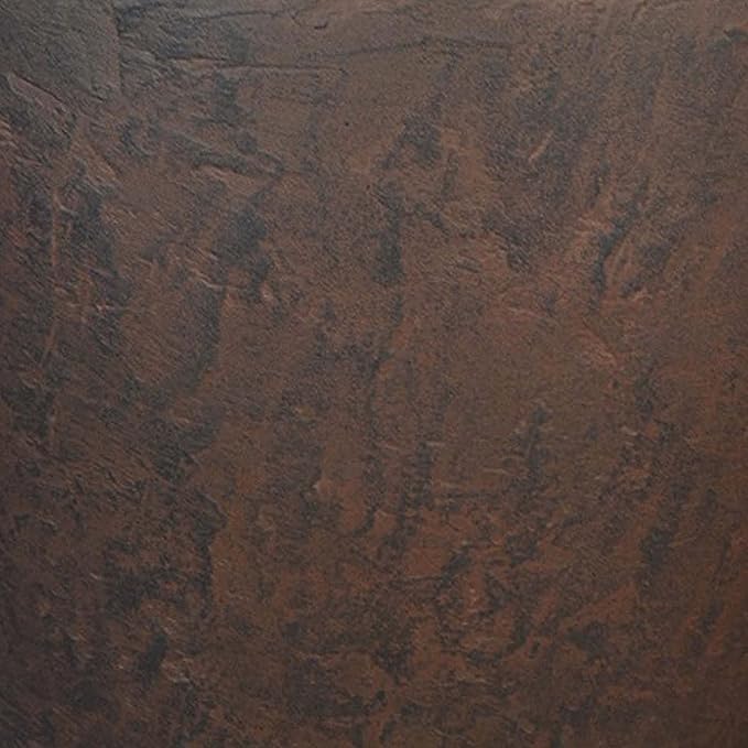 Sunnydaze 24-Inch Anjelica Large Plastic Pot for Plants - Outdoor Polyresin Round Planter with Drillable Drainage Holes - Rust - 2pk