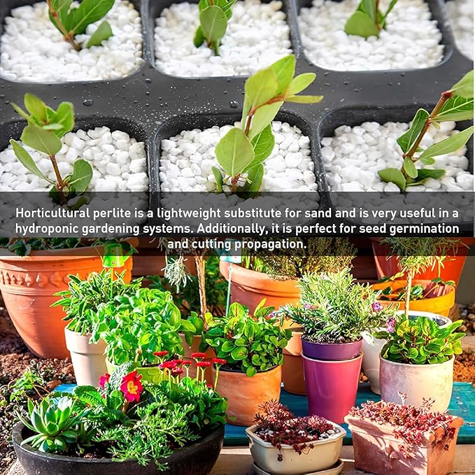 Norcal Perlite Horticultural Organic Certified Premium Screened Coarse – Garden Indoor Outdoor Plants – Soil Additive Better Aeration and Drainage - 4 Cubic Feet (103 Quarts) 1 Bag