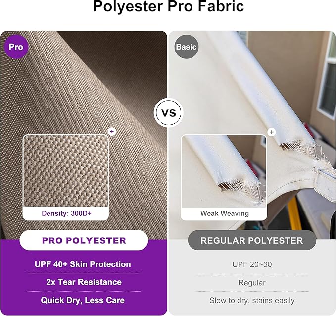 PURPLE LEAF 9 FT Cantilever Patio Umbrella Outdoor Aluminum Offset Square Umbrella with 3 Years Fade Resistance Recycled Fabric and 360-degree Rotation for Deck Pool Garden, Ash Mocha