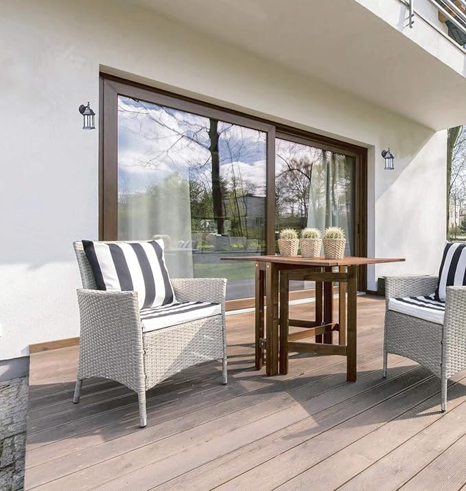 LIT-PaTH Outdoor Wall Lantern, Wall Sconce as Porch Lighting Fixture, E26 Medium Base Max 60W, Aluminum Housing Plus Glass, Matte Black Finish, 1-Pack