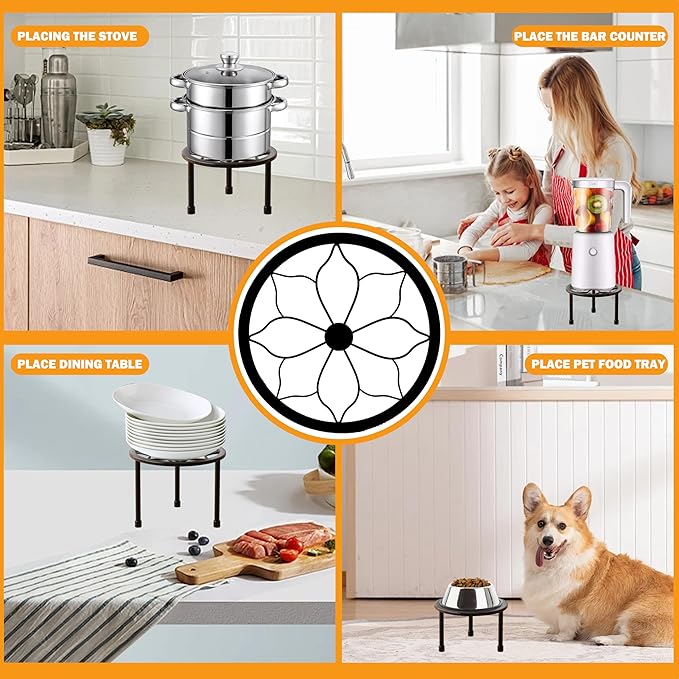 Metal Plant Stand Indoor Outdoor,Indoor Plant Stands for Patio Rust Proof,Heavy Duty Flower Pot Stands for Multiple Plant,Black Potted Plant Holder for Garden Home (5 Pack Black)