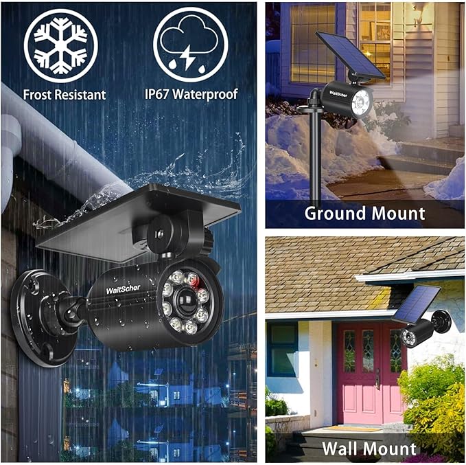 Solar Lights Outdoor Motion Sensor IP67 Waterproof 360° Rotatable Solar Powered Flood Lights for Barns Garden Driveway Path Landscape Yard(1pack)