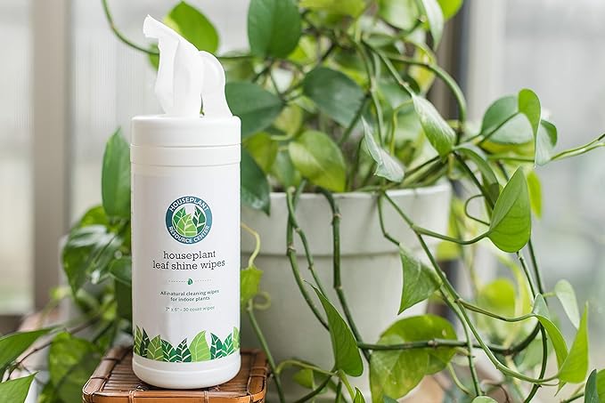 Leaf Cleaner Wipes for House Plants - Sparkling Leaf Shine for Indoor Plants - Houseplant Resource Center Plant Cleaning Wipes for Leaves - Root and Plant Duster Wipes (30 Count)