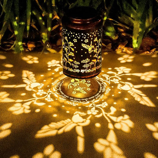 Lawn Ornaments Hummingbird Solar Lights Outdoor Decorative for Outside,Garden Decorations Birthday Retirement Gift for Women