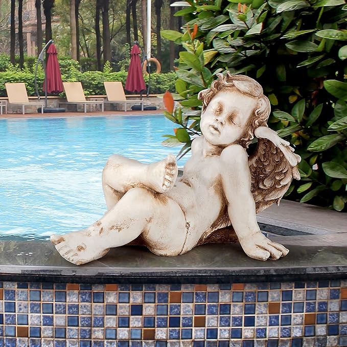 Design Toscano Pause for Repose Garden Angel Statue