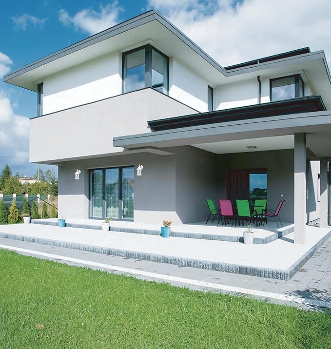 LIT-PaTH Outdoor Wall Lantern, Wall Sconce as Porch Lighting Fixture, E26 Medium Base Max 60W, Aluminum Housing Plus Glass, Matte White Finish, 1-Pack