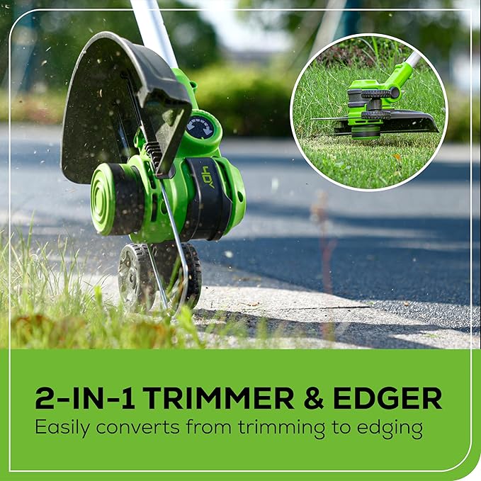 Greenworks 40V 13-Inch Cordless String Trimmer / Edger (Gen 2), Battery and Charger Not Included