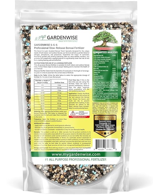 Bonsai Fertilizer Pellets – Slow-Release Bonsai Tree Fertilizer & Food for Compact Growth, Dense Branching & Healthy Roots | Ideal for All Bonsai & Money Tree (7 OZ)