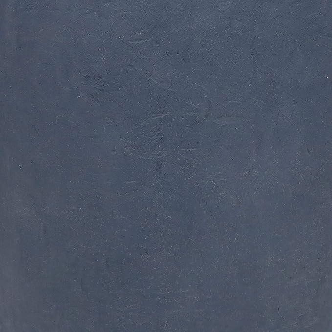 Sunnydaze 24-Inch Anjelica Large Plastic Pot for Plants - Outdoor Polyresin Round Planter with Drillable Drainage Holes - Slate - 4pk