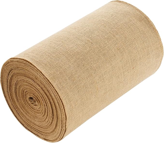 VEVOR Burlap Fabric Roll, 14” x 150 ft High Density Natural Jute Fiber Material for Outdoor Plant Care, Tree Wrap Roll, Decor, DIY Crafts, Wedding, Garden Weed Barrier, Plants & Trees Winter Covering