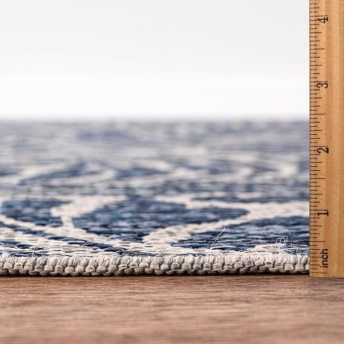 Keen Home Design Terrace Outdoor Area Rug - 8x10 Washable Indoor/Outdoor Rug for Patio, Kitchen, Balcony, Beach, Garden, Deck and Porch, Size: 7'7"x10'