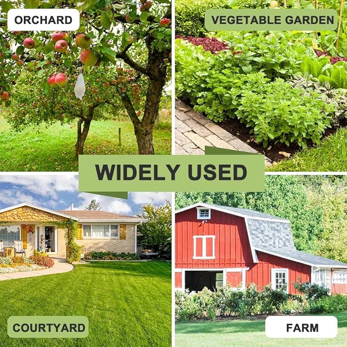 Deer Repellent, Rabbit Repellent Outdoor, Deer Deterrent for Plants, Keep Rabbits Out of Backyard, Deer and Rabbit Repellant, Deer Repellant Balls for Flowers Shrubs & Trees-8 Packs