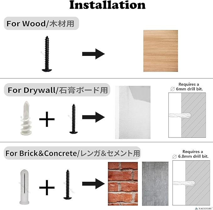 NACETURE Plant Ceiling Hooks Hanging Basket 2 Pack - Hanging Plant Hooks Indoor Wall Hanger for Decorative Home, Kitchen, Wreath Hangers for Fall Porch Decor (5" Black 2 Pack)