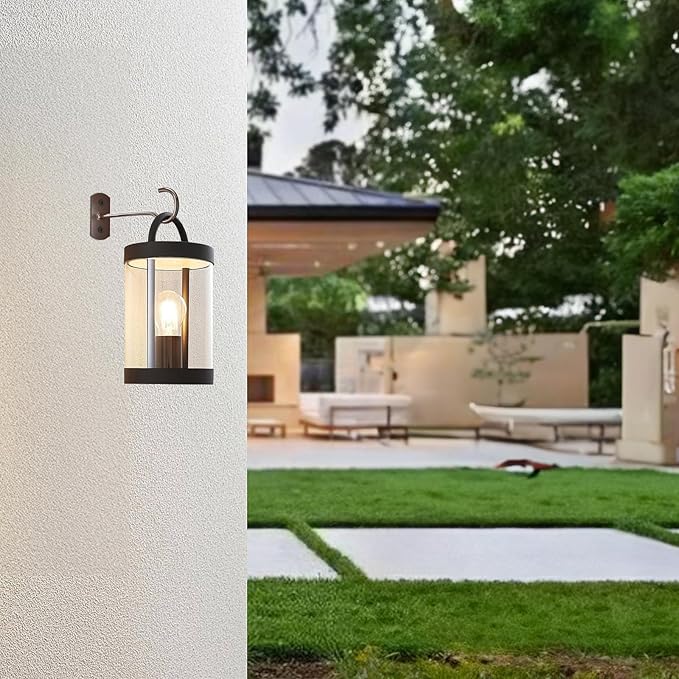 Hanging Plant Bracket 6inch 4Pack Metal Plant Hook Shepherds Hook Decorative Wall Plant Hanger for Hanging Lanterns Bird Feeder Flower Basket Home Decor Indoor & Outdoor Brown