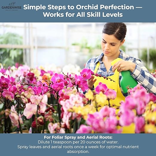 Liquid Orchid Fertilizer Concentrate 3-1-2 with Micronutrients Orchid Care Made Easy (8 OZ)