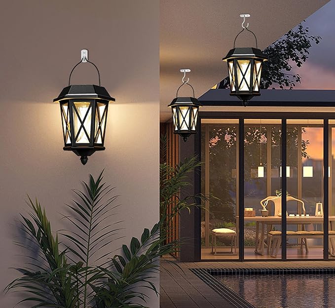 Ceiling Hooks for Hanging Plants 2.5in 2Pack Metal Plant Bracket Iron Wall Mount Lanterns Hangers for Hanging Bird Feeders, Lanterns, Wind Chimes, Planters, Outdoor Decoration Hooks