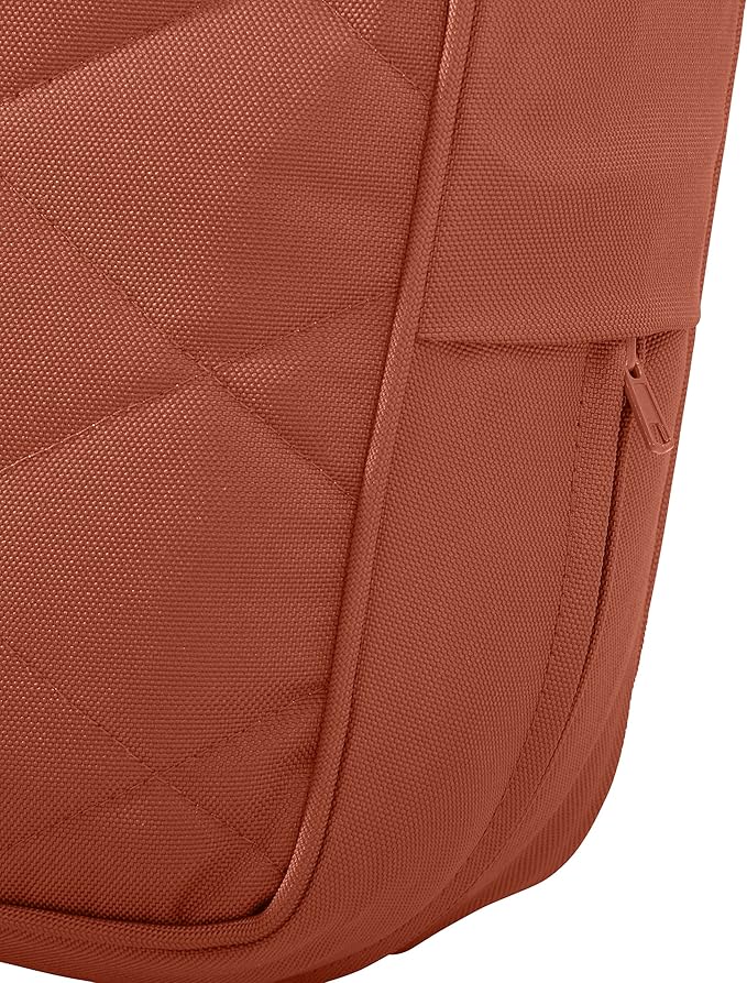 Classic Accessories Montlake FadeSafe Water-Resistant 25 x 22 x 4 Inch Wide Back Patio Quilted Lounge Cushion, Spice