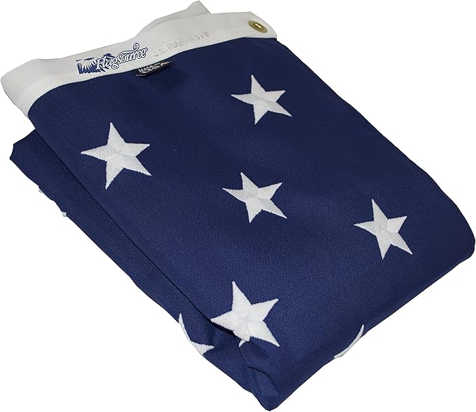 FlagSource FMAA Certified PolyExtra Polyester American Flag with Embroidered Stars and Sewn Stripes, Made in the USA, 5x8'