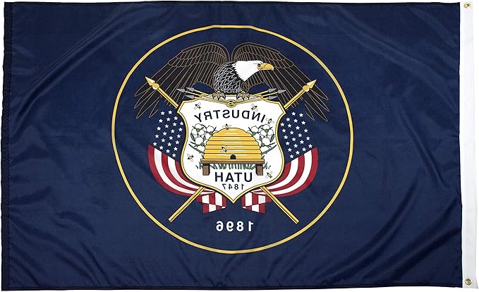 FlagSource Utah Nylon State Flag, Made in the USA, 4x6'
