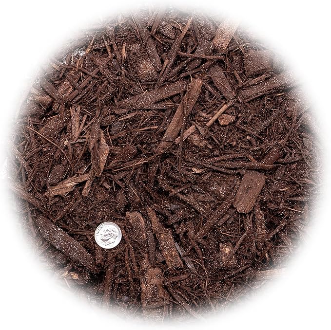 Organic Brown Mulch - Nurture Your Plants with Natural Nutrients - 20 QUARTS