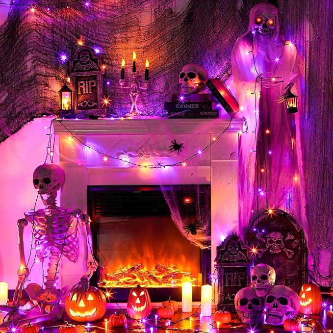 JMEXSUSS 800 LED Christmas Lights Outdoor, 173ft 8 Modes Christmas Tree Lights Warm White, Waterproof Christmas Twinkle String Lights Plug in for House Party Wedding Xmas Indoor Decorations