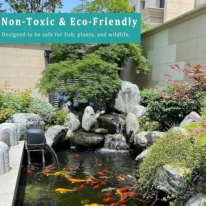 Black Vinyl Tubing ID 3/4” × 10ft Pond hose Corrugated Flexible Reinforced PVC Hose for Pond Pump Fountain Garden Waterfall, Non-toxic & Kinkproof, with 2 clamps