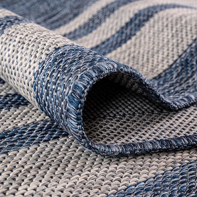 Keen Home Design Terrace Outdoor Area Rug - 8x10 Washable Indoor/Outdoor Rug for Patio, Kitchen, Balcony, Beach, Garden, Deck and Porch, Size: 7'7"x10'