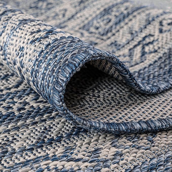 Keen Home Design Terrace Outdoor Area Rug - 6x9 Washable Indoor/Outdoor Rug for Patio, Kitchen, Balcony, Beach, Garden, Deck and Porch, Size: 6'x8'10"