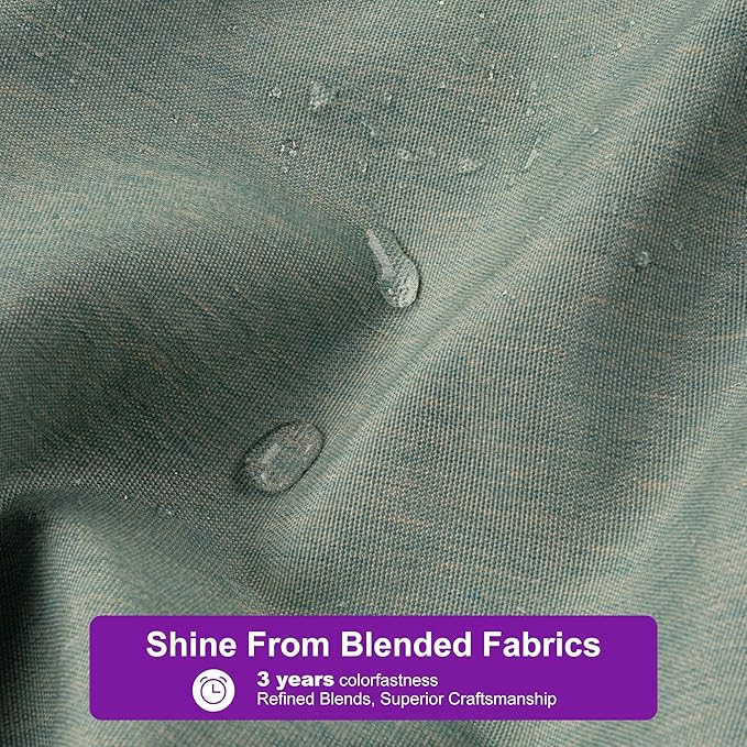 PURPLE LEAF 10' X 13' Rectangle Patio Umbrella Outdoor Large Aluminum Cantilever Umbrella with 3-Year Fade Resistance Recycled Fabric and 360-degree Rotation for Deck Pool Garden, Mint Green