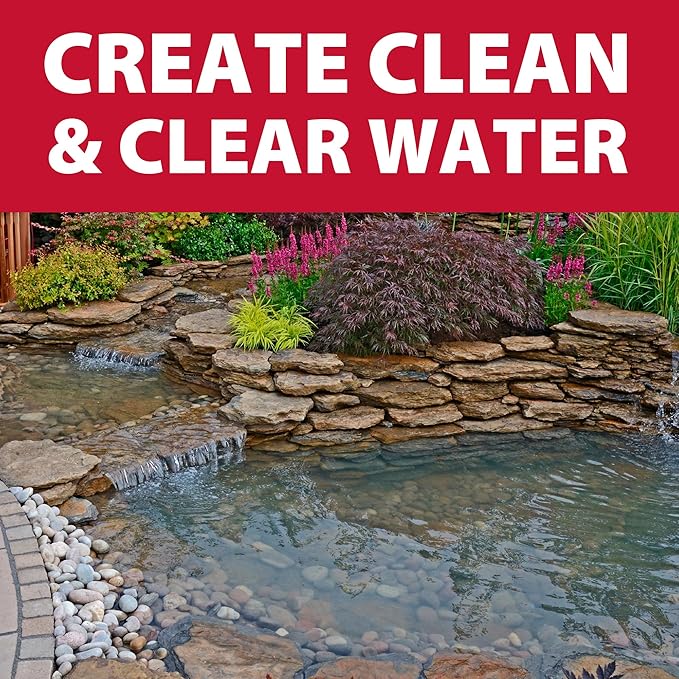 The Pond Guy Seasonal Defense, Spring & Fall Beneficial Bacteria, Barley & Enzymes, Cold Water Pond Sludge & Scum Treatment, Fish & Plant Safe, 96 Packets