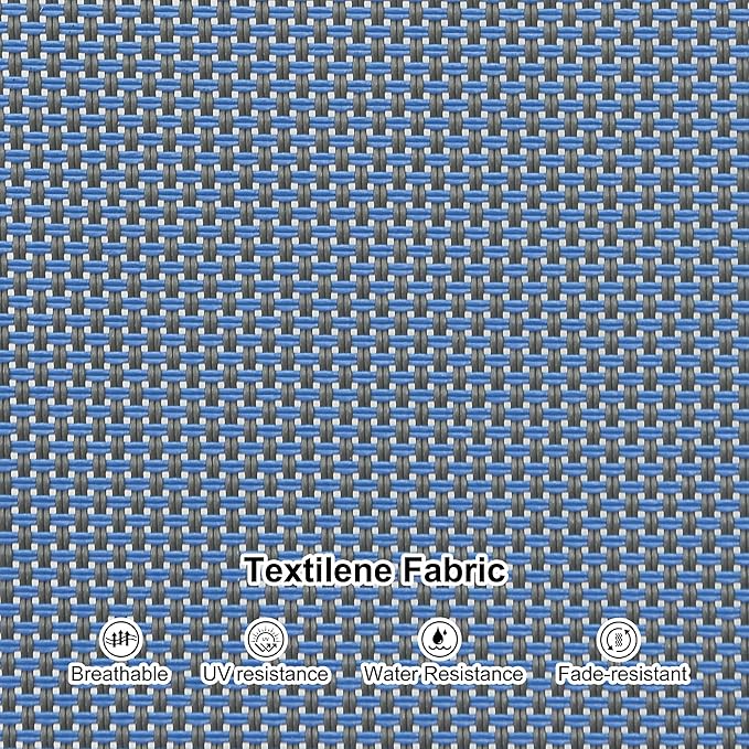 PURPLE LEAF Outdoor Chaise Lounge Set of 4 White Aluminum Lounge Chair Outdoor with Wheels Five-Position Adjustable Patio Lounge Chair for Pool Deck Yard, Indigo