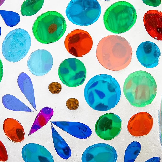 Sunnydaze 6-Inch Glass Mosaic Hanging Bird Feeder for Outdoors - Fly-Through Wild Bird Feeder - Dragonfly Dreams