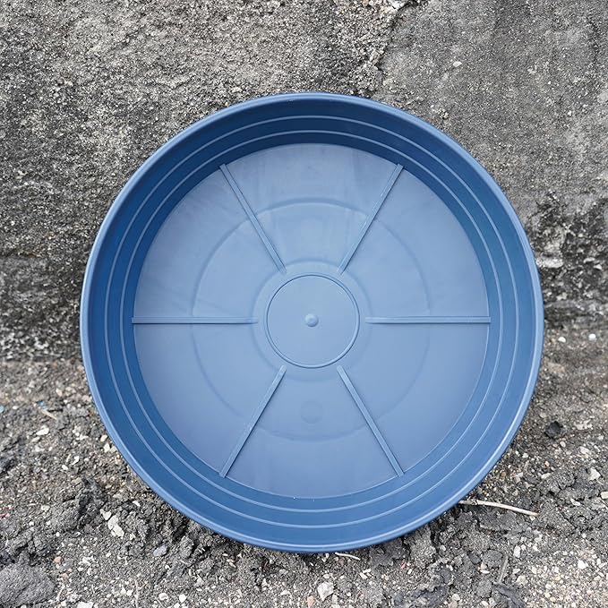 Plant Saucer 14 Inch 4 Pack 6 8 10 12 14 16 18 20 25, Plastic Plant Trays for Pots，Extra-Deep Plant Water Dray Tray, Bird Bath Bowl, Heavy Flower Plant Saucers Indoors and Outdoor No Holes
