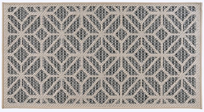 Rugshop Contemporary Geometric Indoor/Outdoor Area Rug 2' 3" X 4' Blue