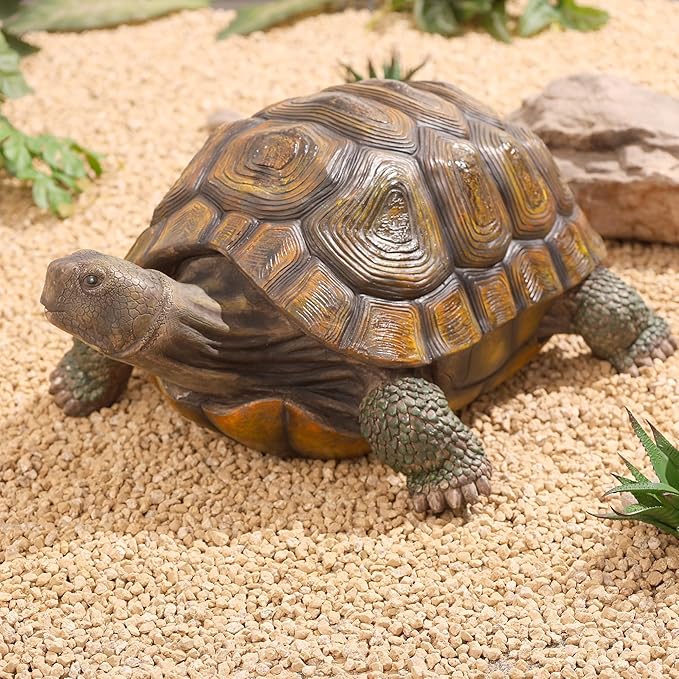 Turtle Statue,Resin Garden Sculpture Indoor/Outdoor Yard Lawn Ornament,Home Decor (Extra Large)
